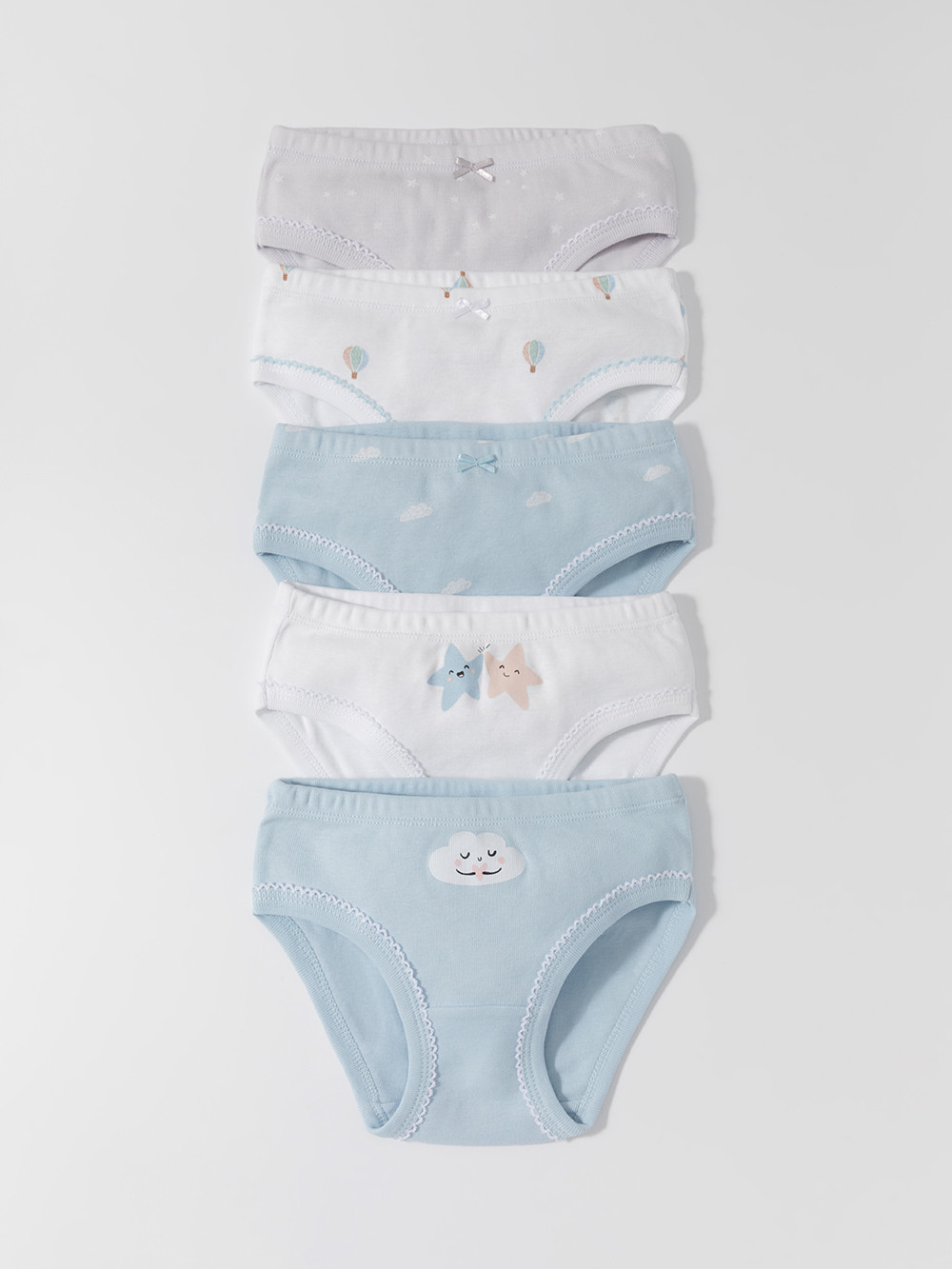 Трусы для девочки, артикул: МП 1978-5уп, цвет: голубой