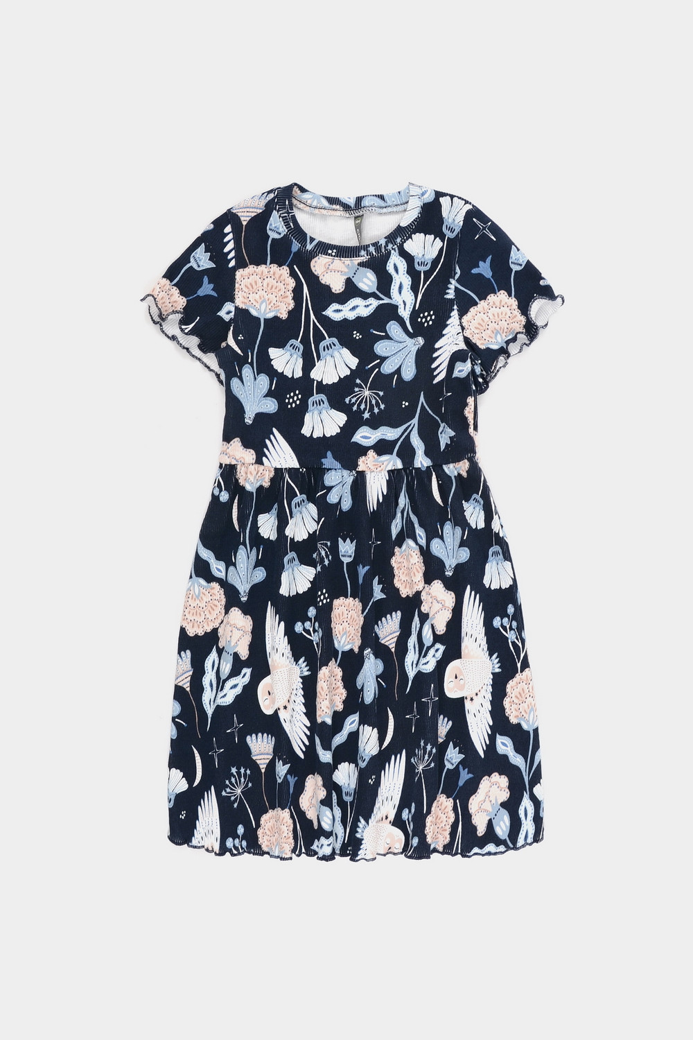 Платье для девочки, артикул: КР 5793, цвет: темно-синий