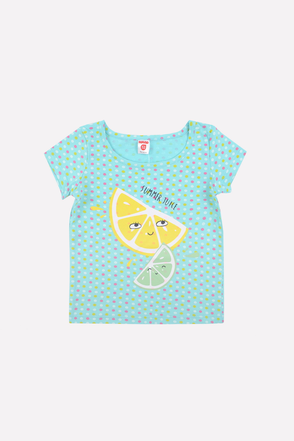 Футболка для девочки, артикул: К 300956, цвет: бирюзовый