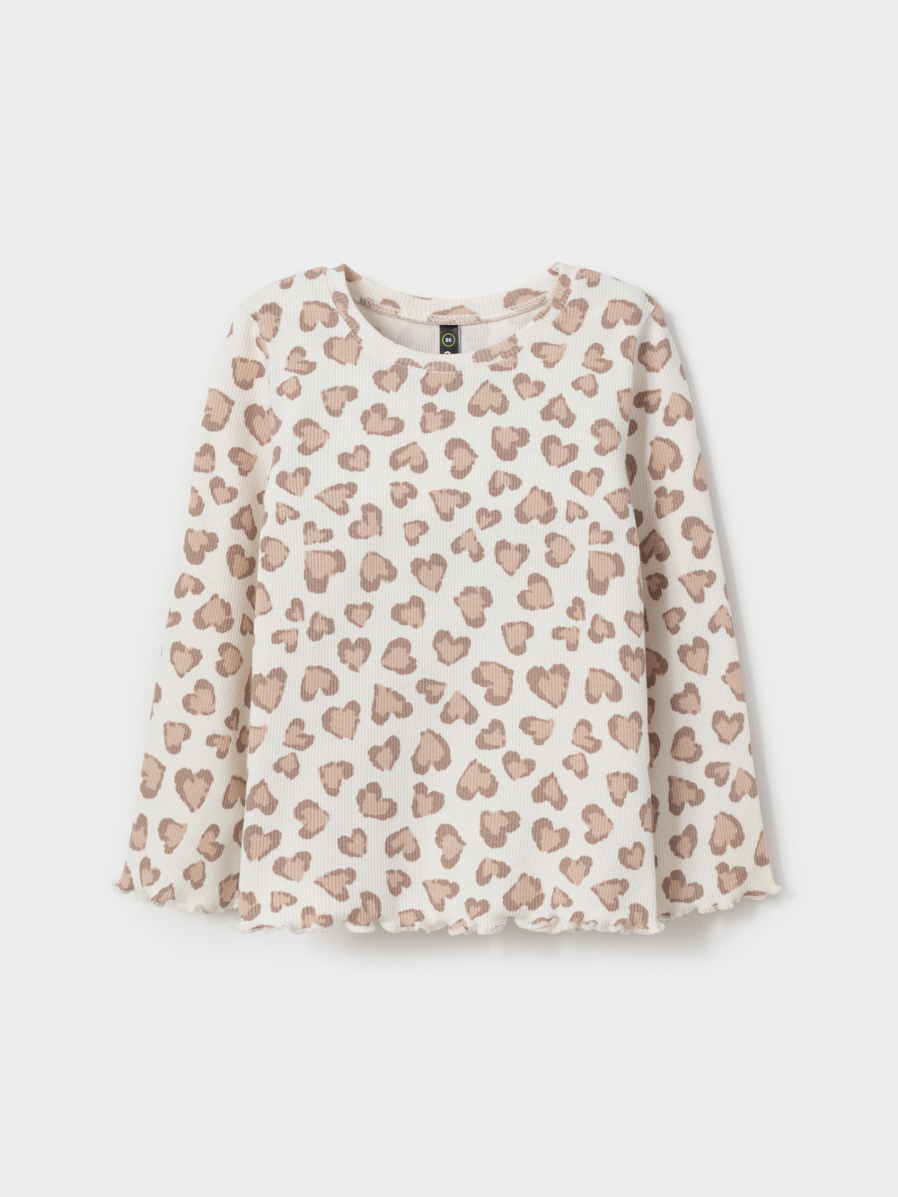 Лонгсливы для девочки, артикул: МП 303067, цвет: белый