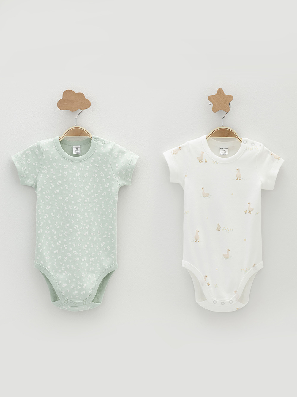 Боди для новорожденных, артикул: К 6239-2уп, цвет: зеленый