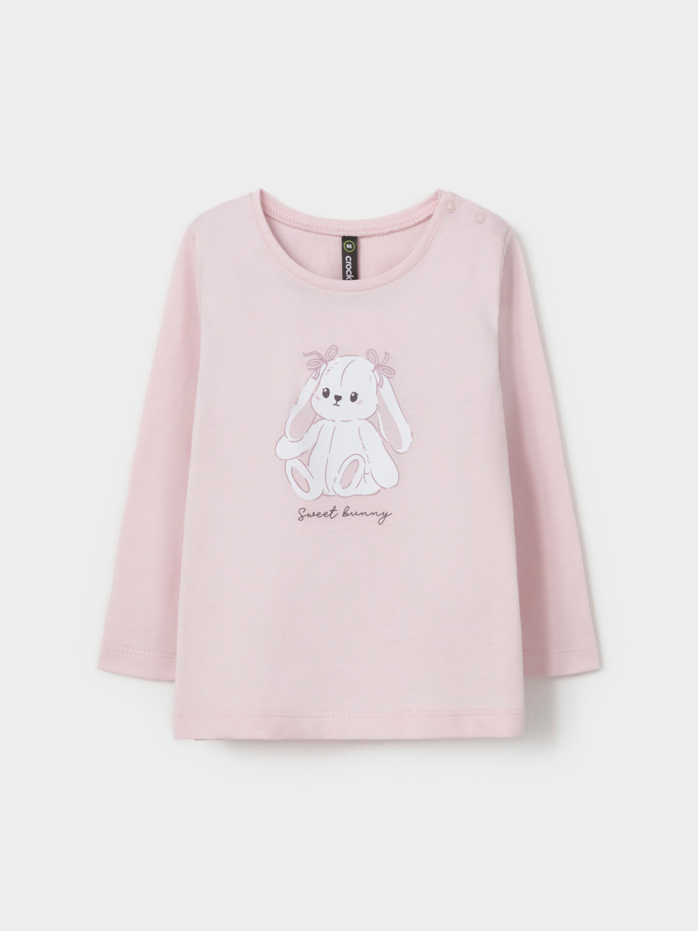 Лонгсливы для девочки, артикул: МП 303066, цвет: светло-розовый