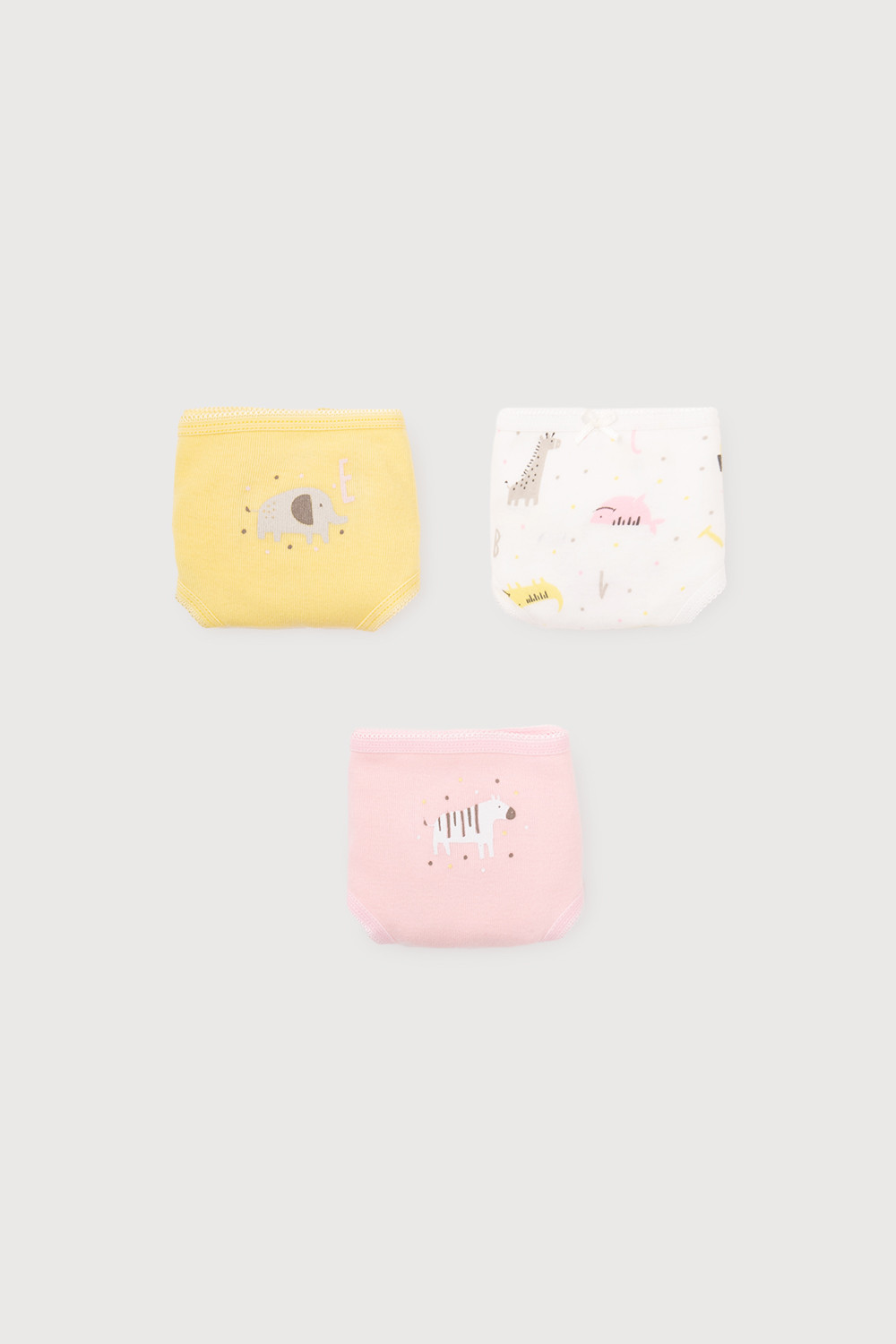 Трусы для девочки, артикул: К 1909-3уп, цвет: желтый