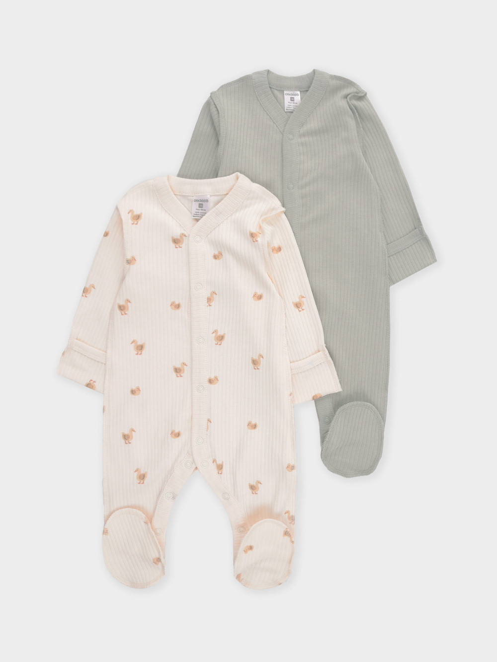 Комбинезон для новорожденных, артикул: К 6523-2уп, цвет: зеленый