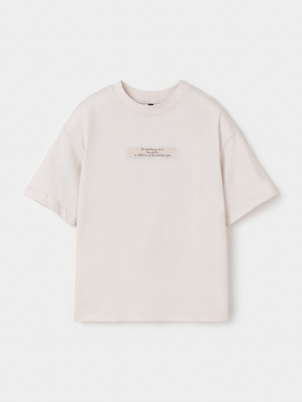 Футболка для девочки, артикул: МП 303090, цвет: бежевый