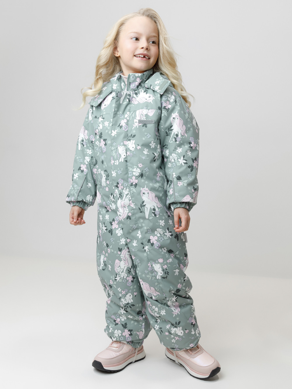 Комбинезоны утепленные для девочки, артикул: ВК 60069/н/6 УЗГ, цвет: минт