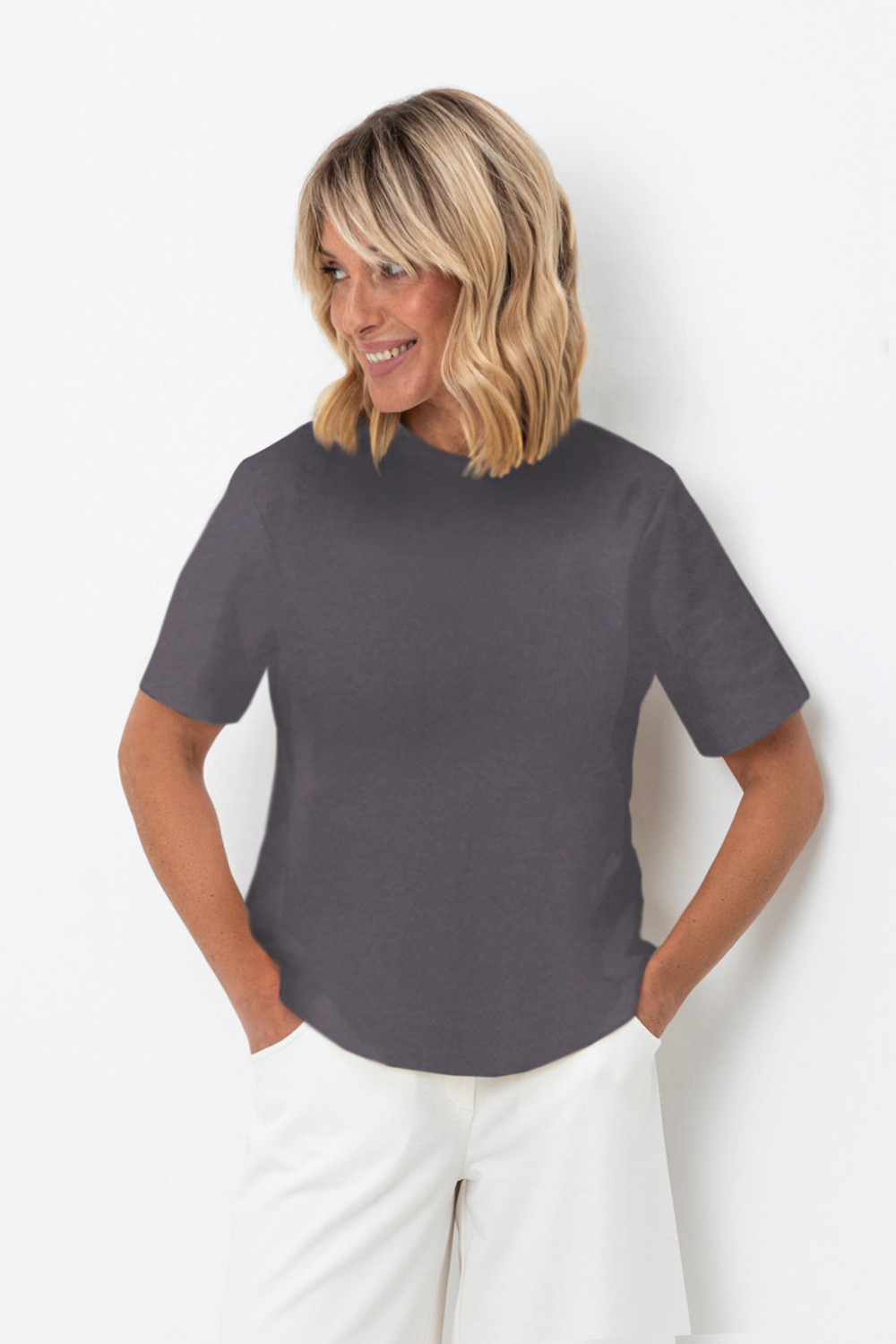 Футболки для дома для мам, артикул: Е 30074, цвет: коричневый