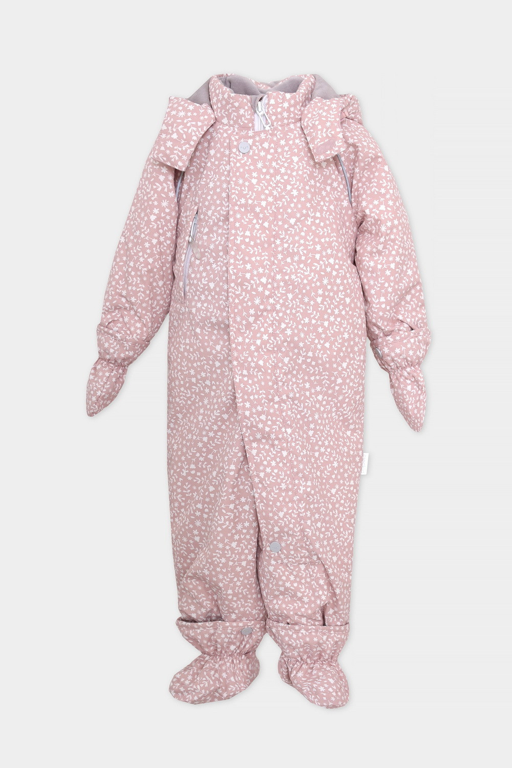 Комбинезоны утепленные для девочки, артикул: ВКП 60113/н/18 УЗГ, цвет: розовый