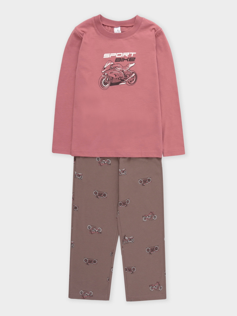 Пижама для мальчика, артикул: К 1600, цвет: коричневый