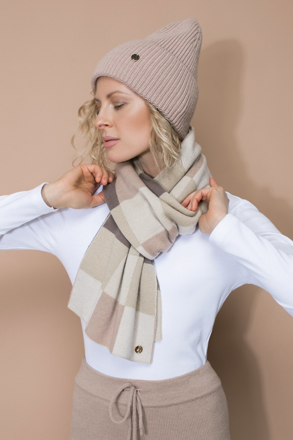 Шапки для мам, артикул: ЕВ 205/21ш, цвет: бежевый