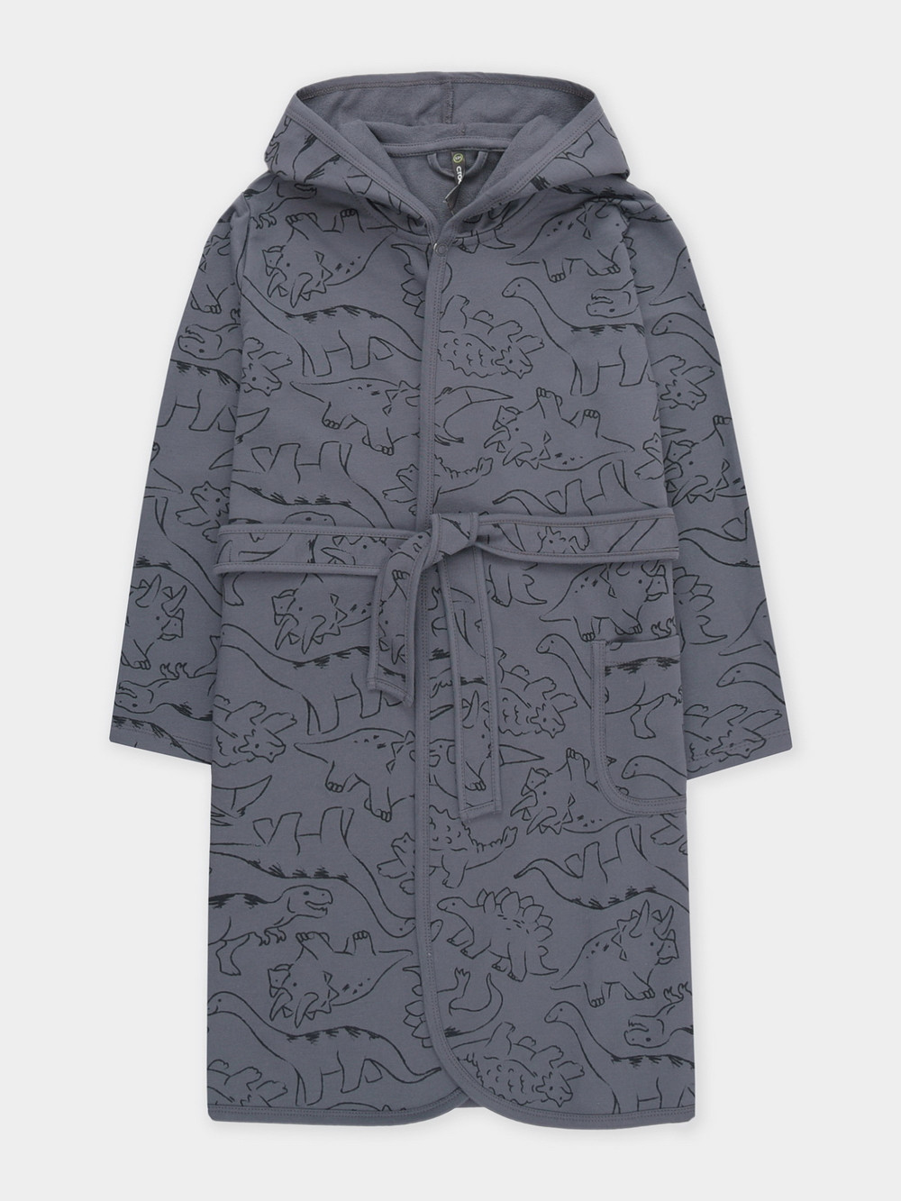 Халат для мальчика, артикул: К 5763, цвет: серый