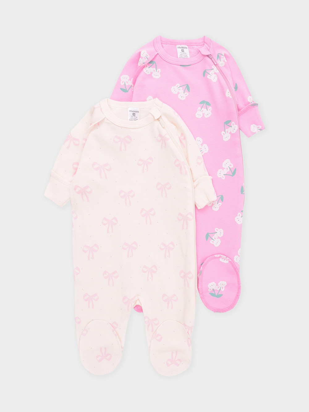 Комбинезон для новорожденных, артикул: К 6444-2уп, цвет: светло-розовый