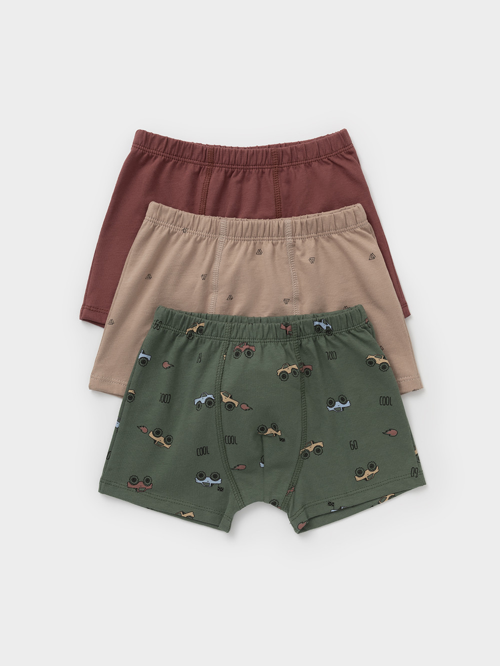 Трусы для мальчика, артикул: МП 1912-3уп, цвет: коричневый