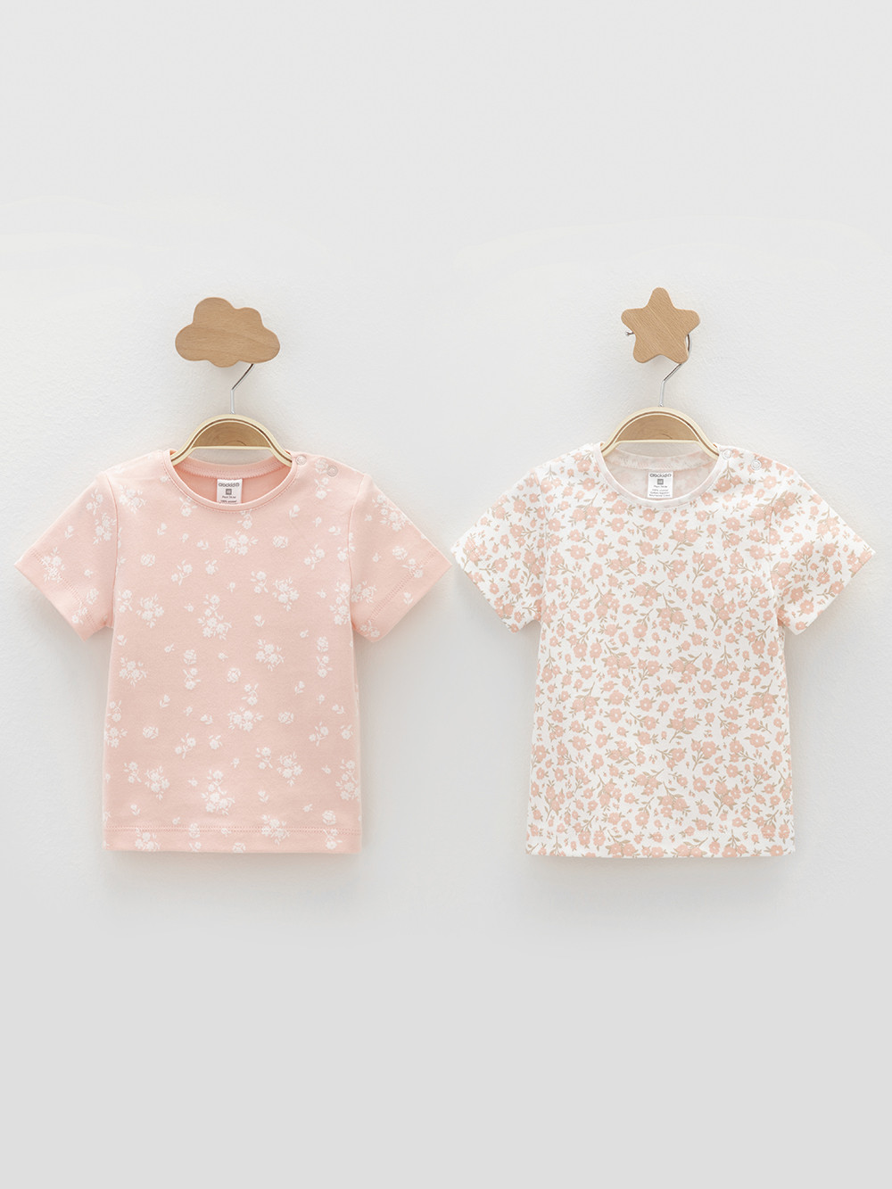 Футболка для новорожденных, артикул: К 301156-2уп, цвет: розовый