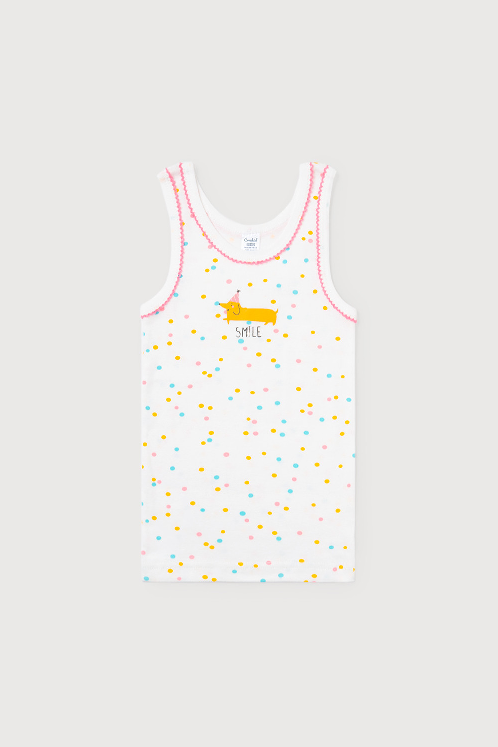 Майки бесшовные для девочки, артикул: К 1066, цвет: сахар