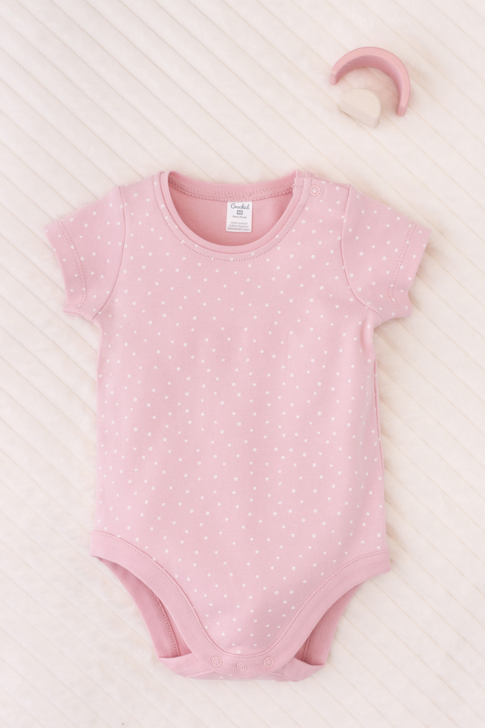 Боди для новорожденных, артикул: К 6239, цвет: розовый