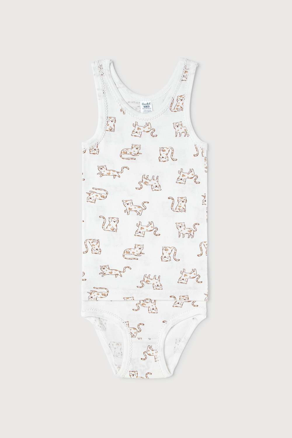 Комплекты белья бесшовные для девочки, артикул: К 1064, цвет: сахар