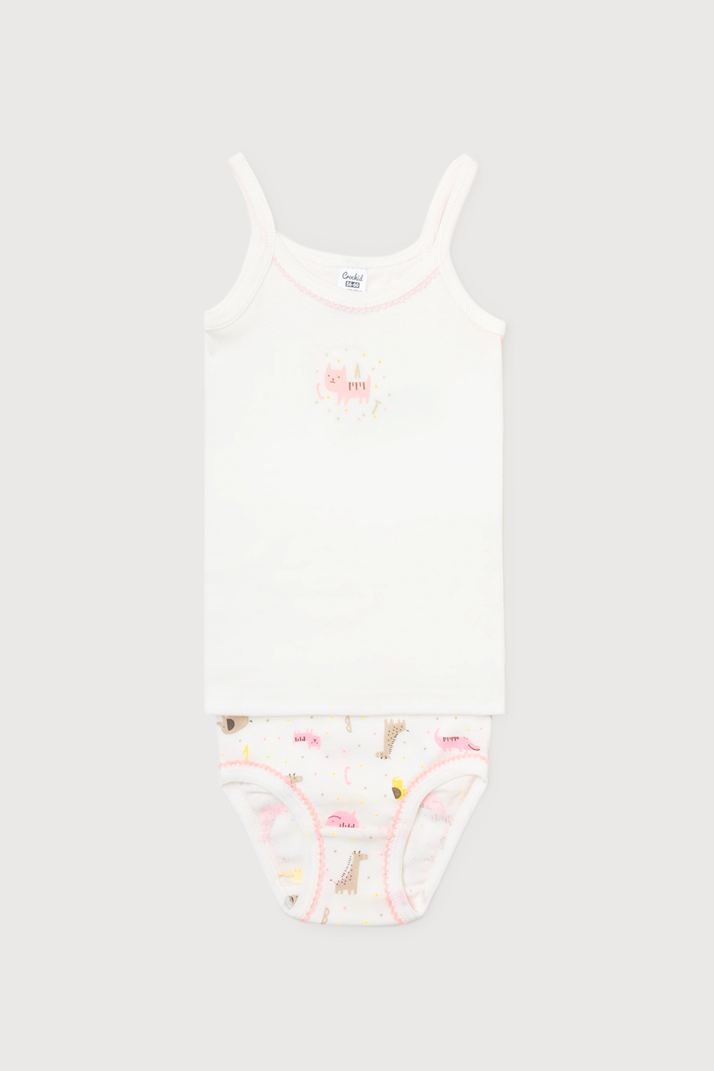 Комплекты белья бесшовные для девочки, артикул: К 1111, цвет: сахар