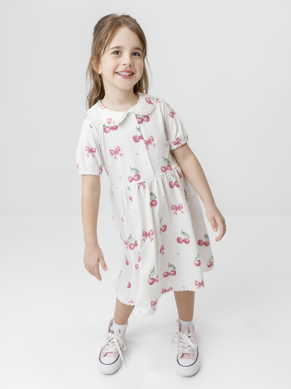 Платье для девочки, артикул: КР 5932, цвет: сахар