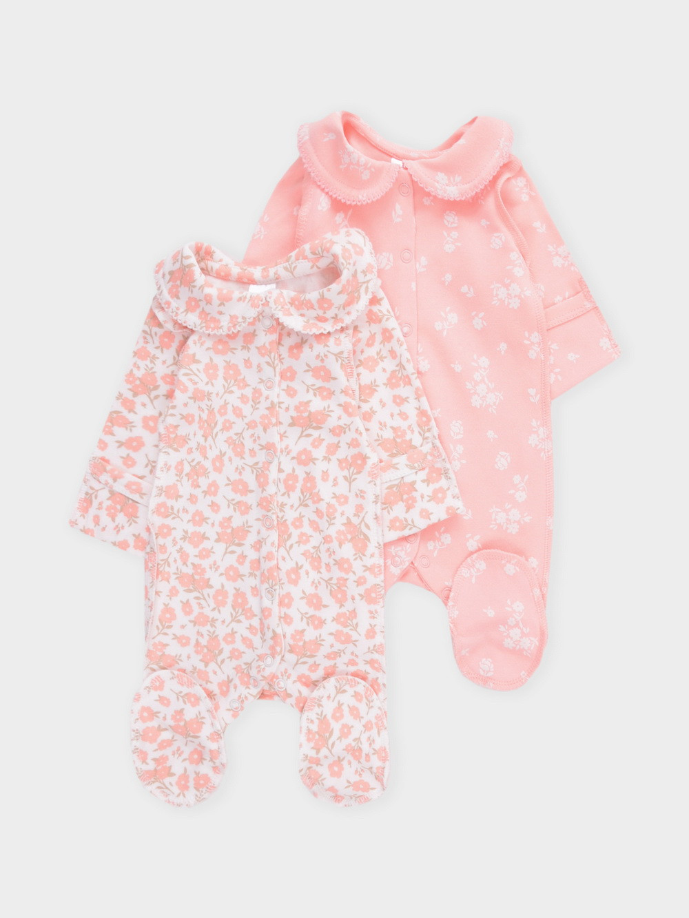 Комбинезон для новорожденных, артикул: К 6538-2уп, цвет: розовый