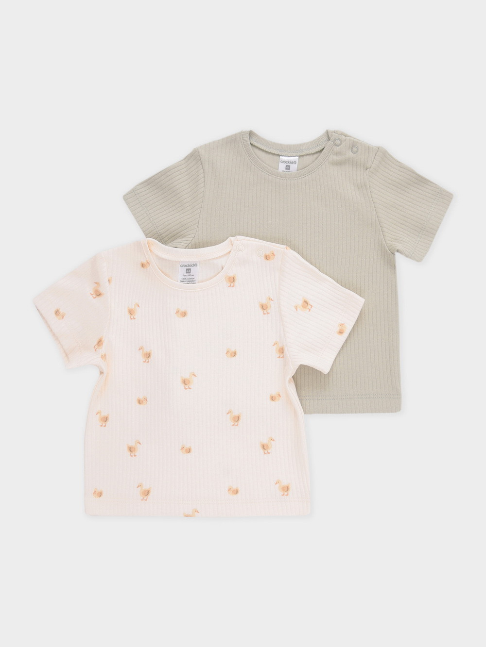 Футболка для новорожденных, артикул: К 302521-2уп, цвет: зеленый