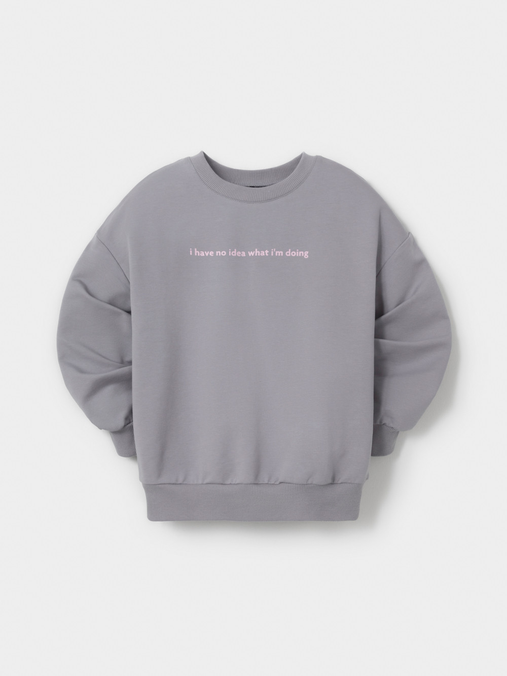 Свитшоты для девочки, артикул: МП 302896, цвет: серый