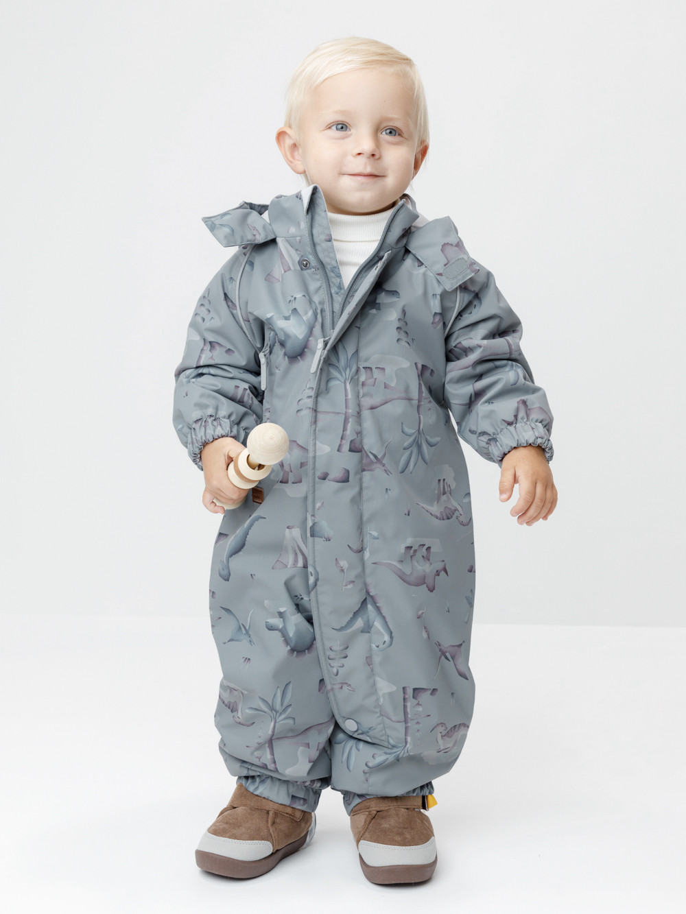 Комбинезоны утепленные для мальчика, артикул: ВК 60085/н/81 Ал, цвет: зеленый