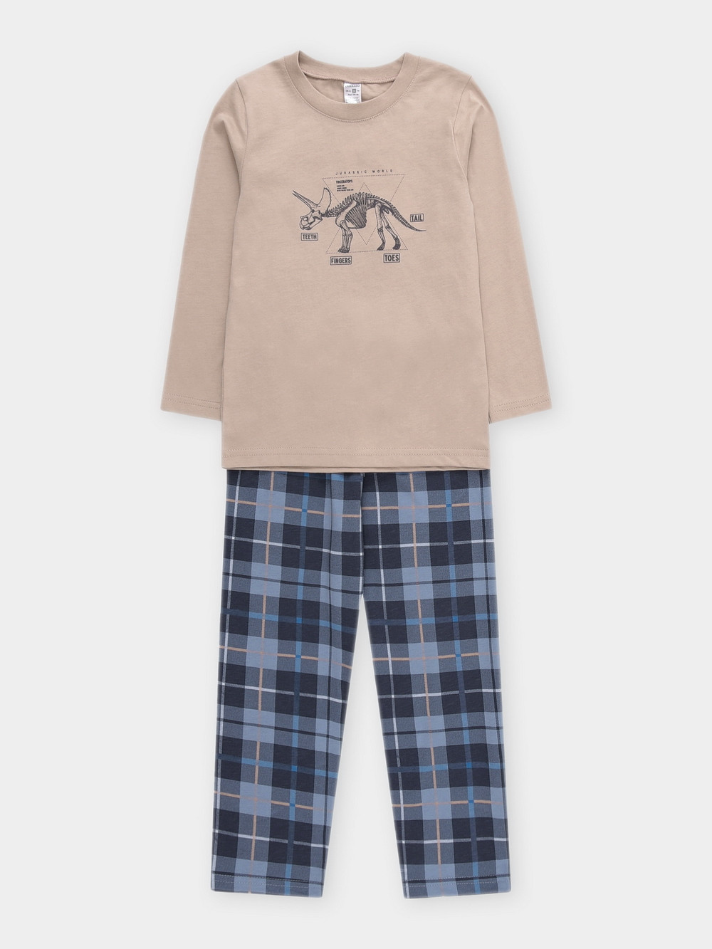 Пижама для мальчика, артикул: К 1600, цвет: бежевый