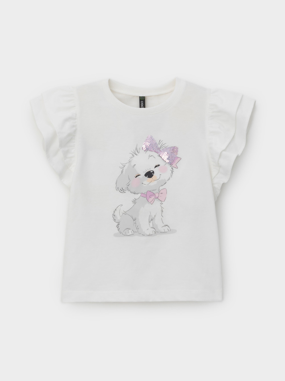 Футболка для девочки, артикул: КР 302708, цвет: сахар