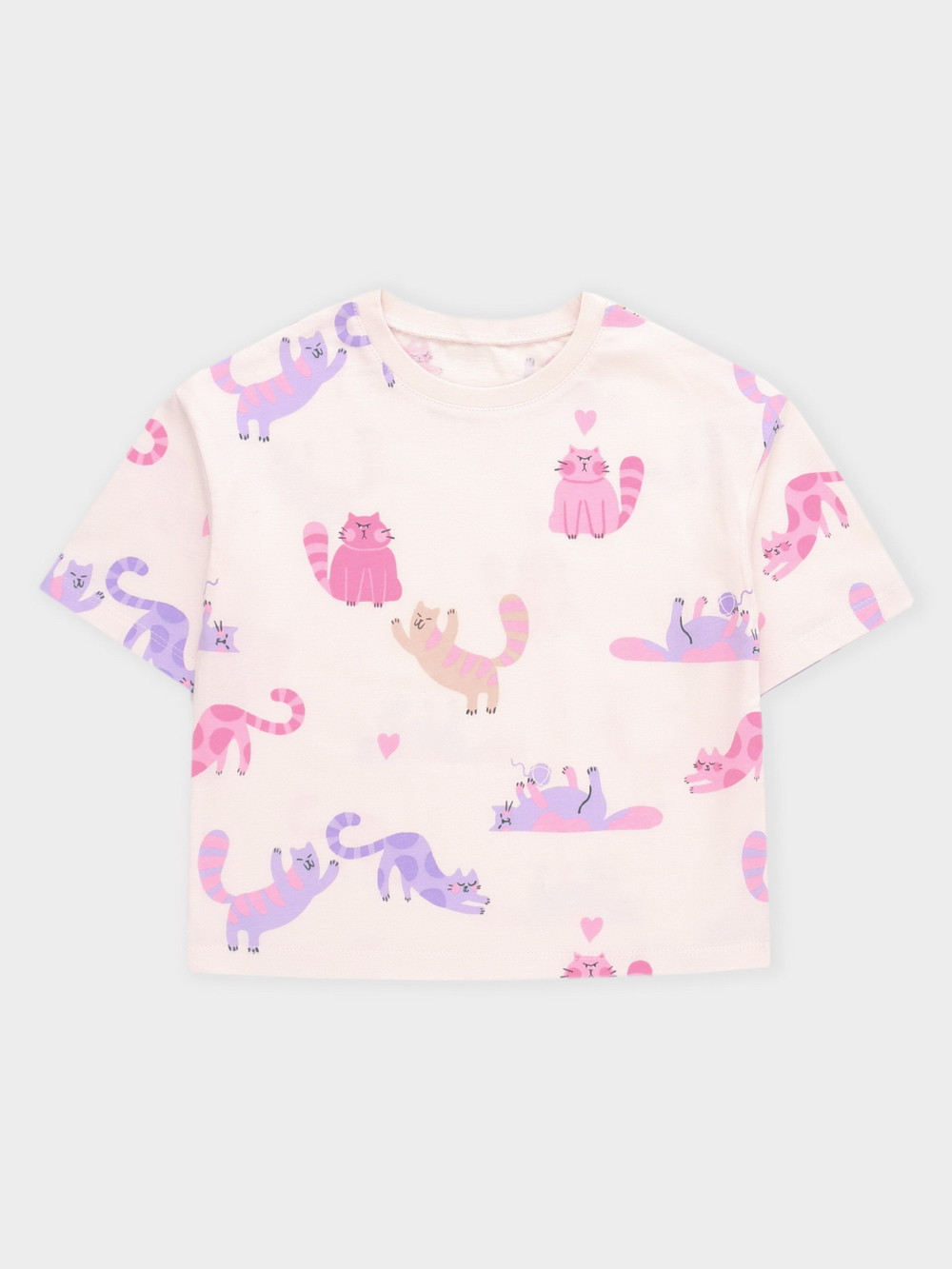 Футболка для девочки, артикул: КР 302939, цвет: сахар