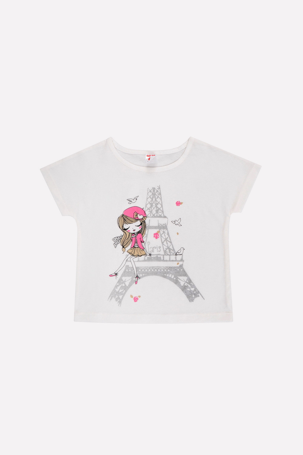 Футболка для девочки, артикул: К 300958, цвет: бежевый