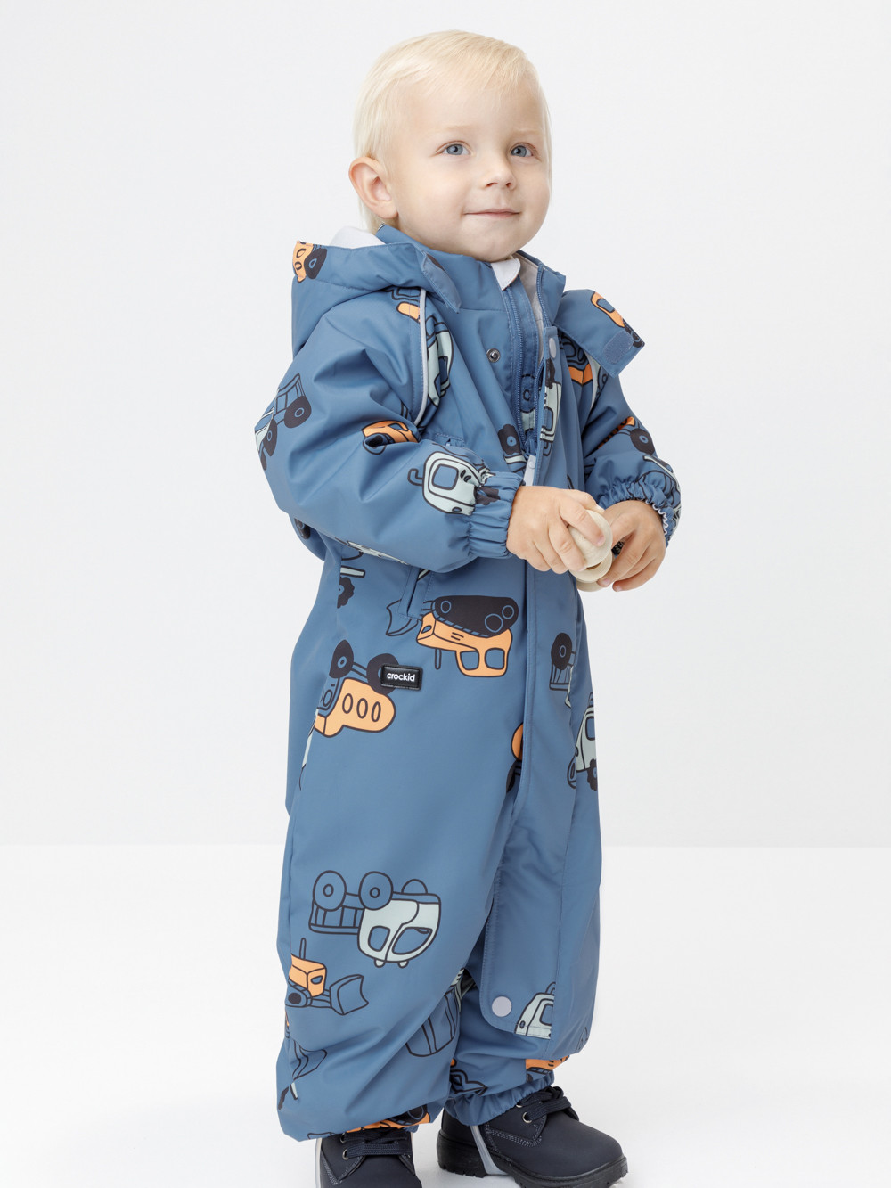 Комбинезоны утепленные для мальчика, артикул: ВК 60085/н/80 Ал, цвет: синий