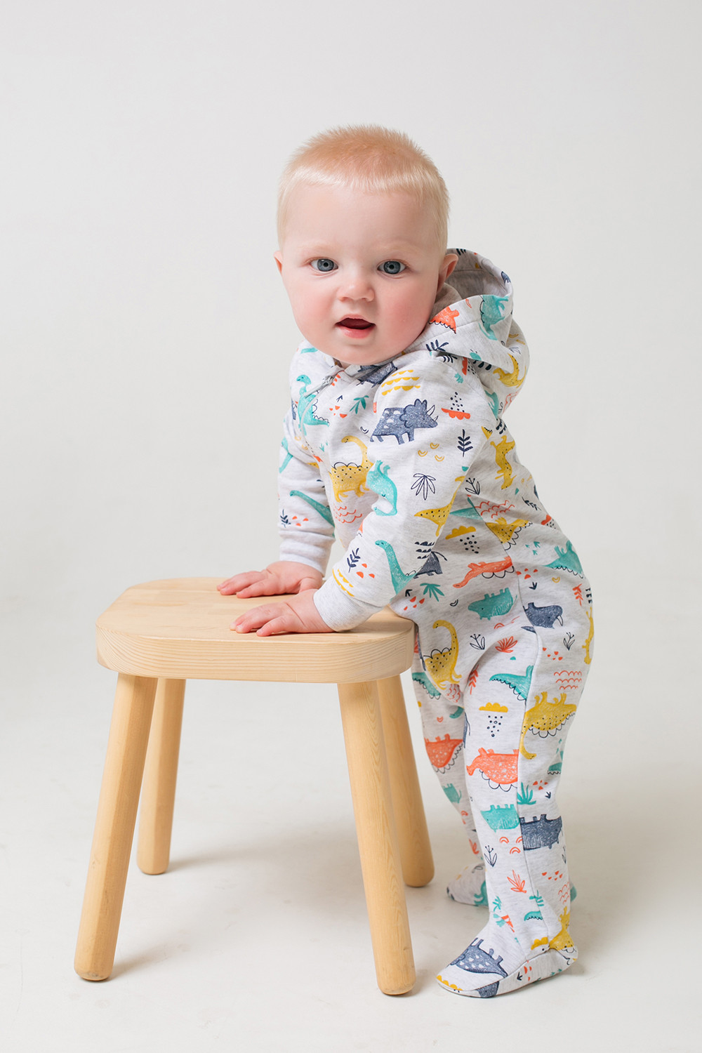 Комбинезон для новорожденных, артикул: К 6344, цвет: светло-серый5