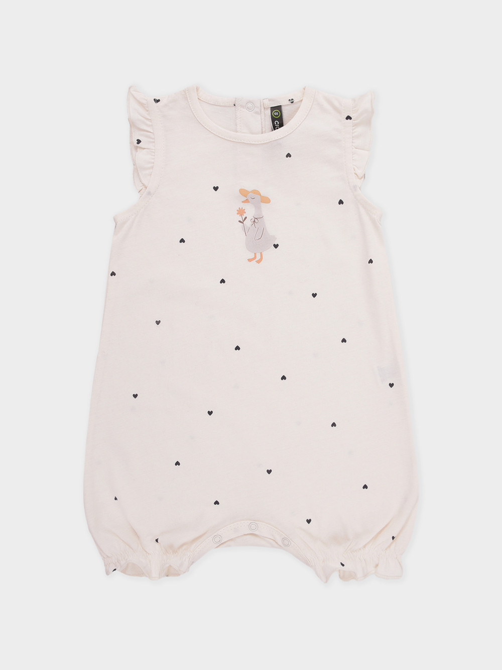 Полукомбинезон для девочки, артикул: МП 6176, цвет: сахар