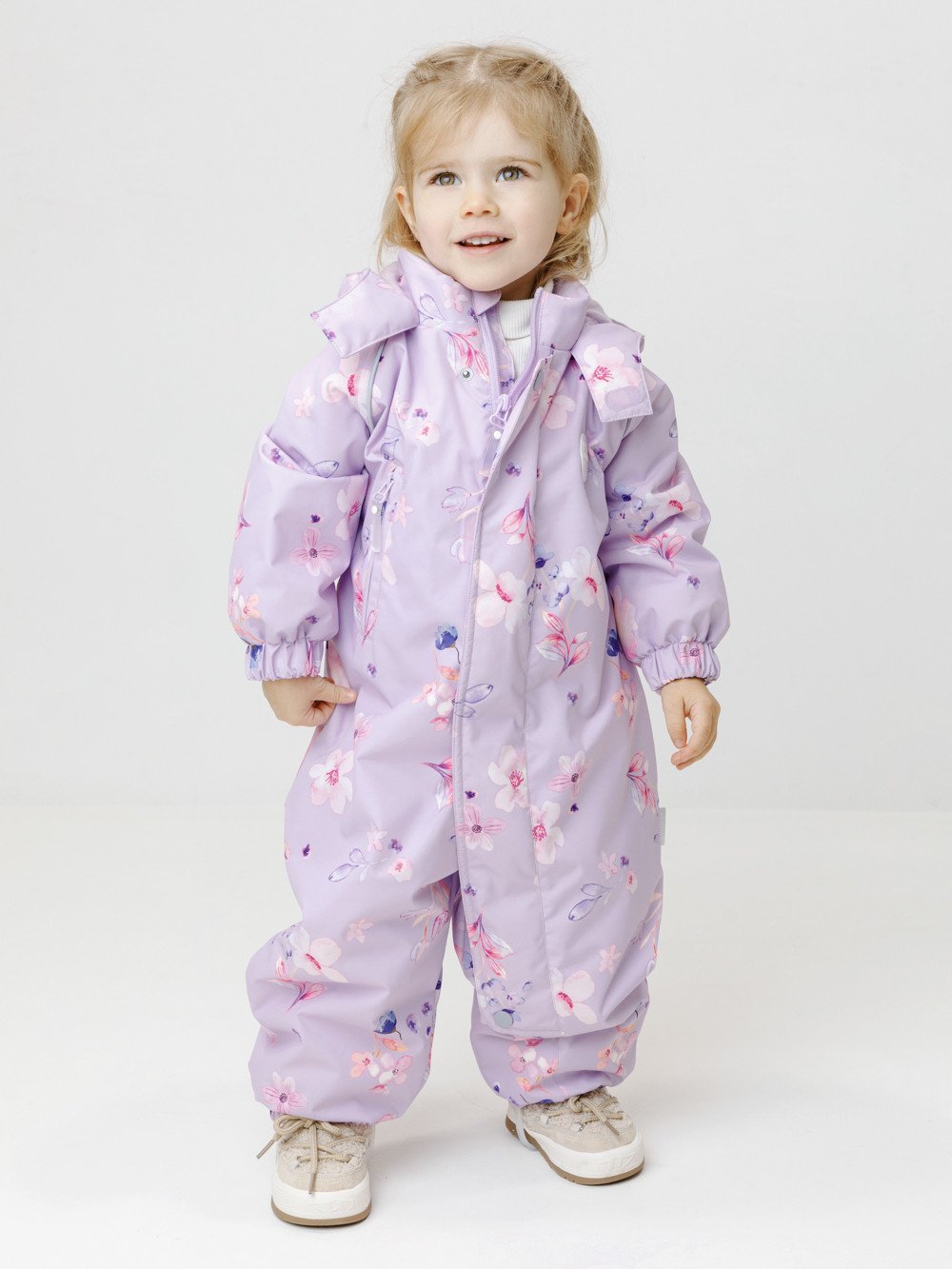 Комбинезоны утепленные для девочки, артикул: ВК 60085/н/67 Ал, цвет: фиолетовый
