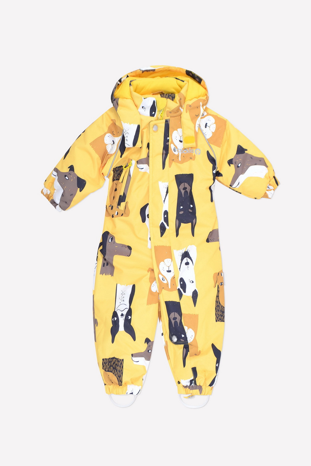 Комбинезоны утепленные для мальчика, артикул: ВК 60063/н/10 УЗГ, цвет: желтый