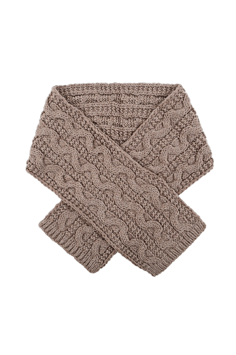 Шарф для девочки, артикул: К 161/1ш, цвет: коричневый