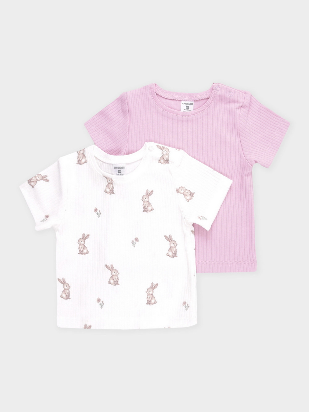 Футболка для новорожденных, артикул: К 302521-2уп, цвет: розовый