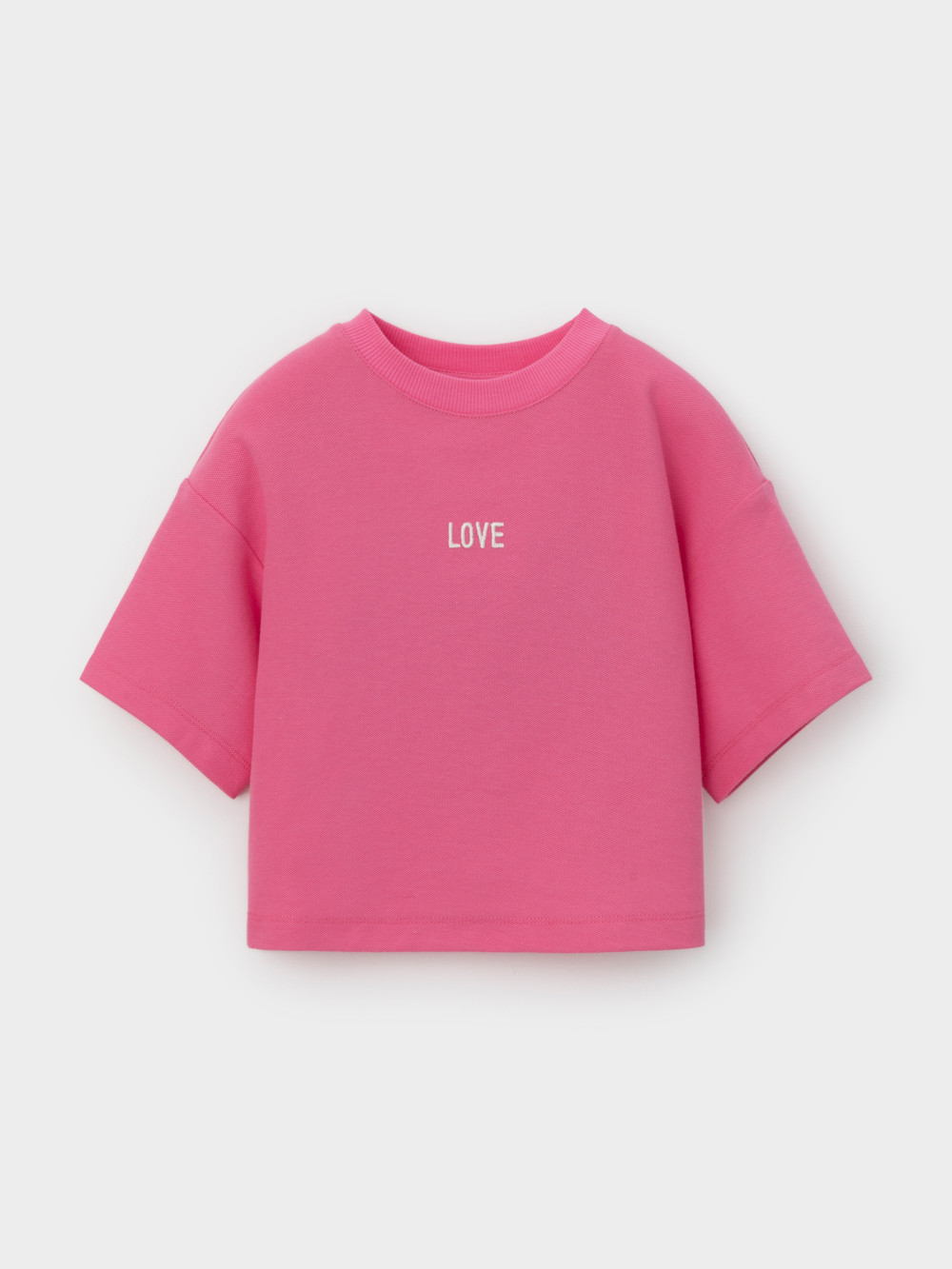 Футболка для девочки, артикул: КР 302944-1, цвет: ярко-розовый