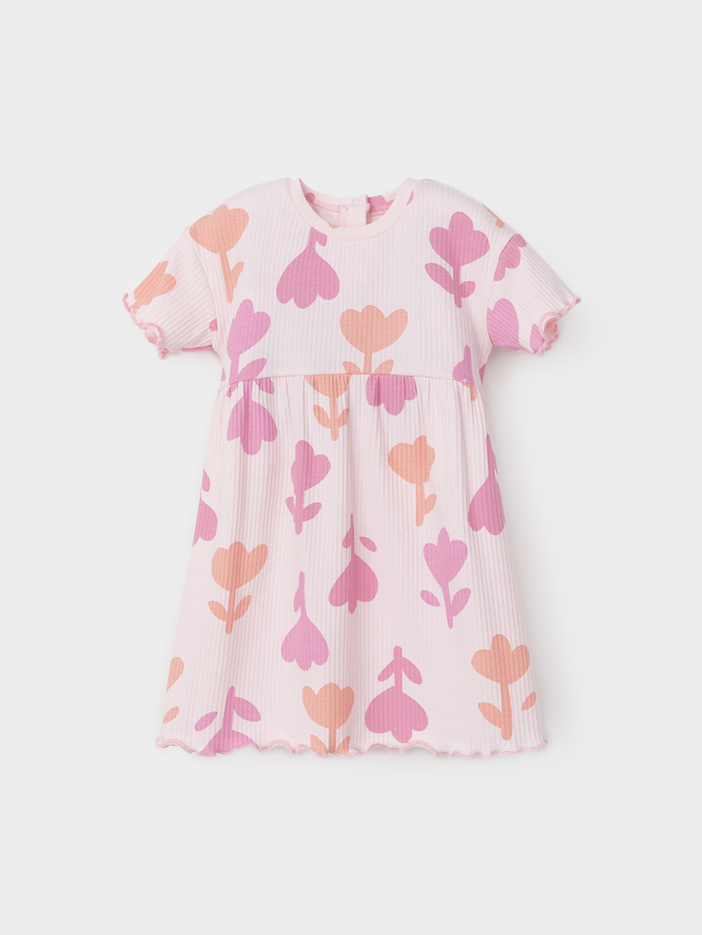 Платье для девочки, артикул: КР 5963, цвет: светло-розовый