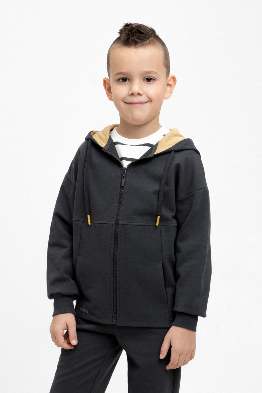 Жакет для мальчика, артикул: КР 302306, цвет: черный3