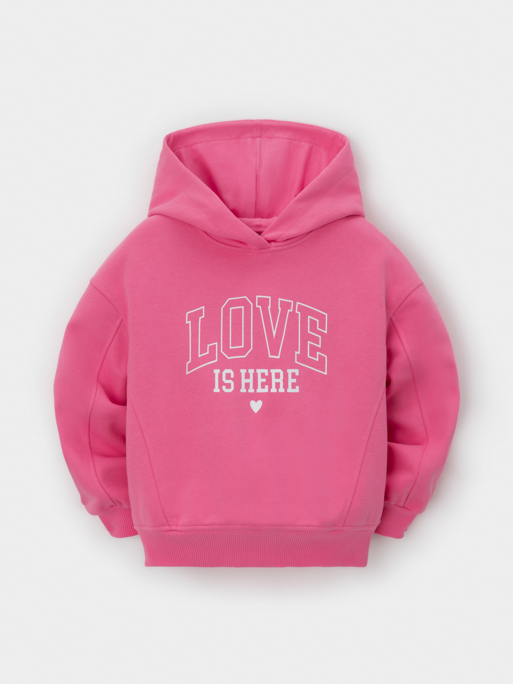 Худи для девочки, артикул: КР 302811, цвет: ярко-розовый
