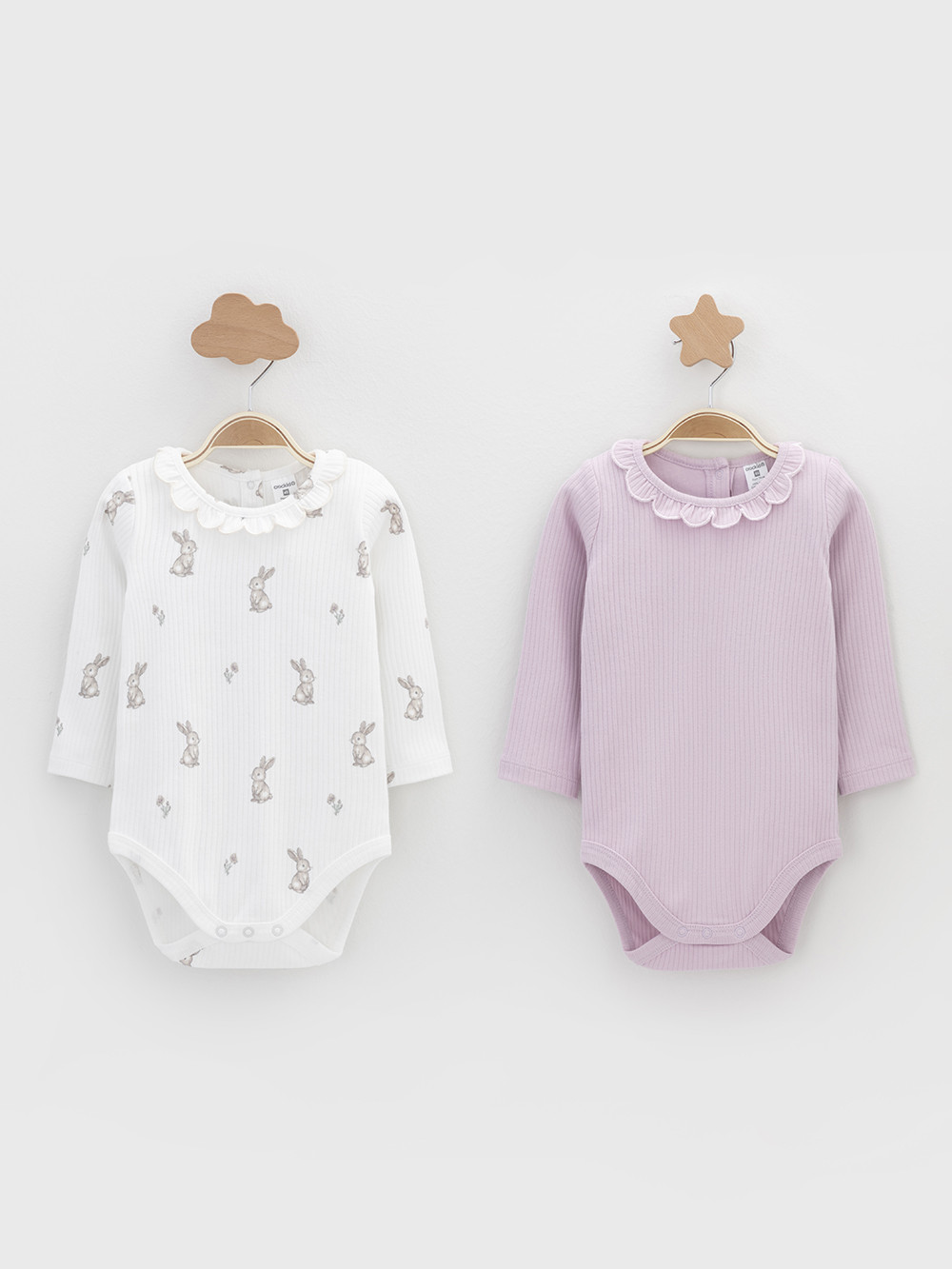 Боди для новорожденных, артикул: К 6554-2уп, цвет: розовый