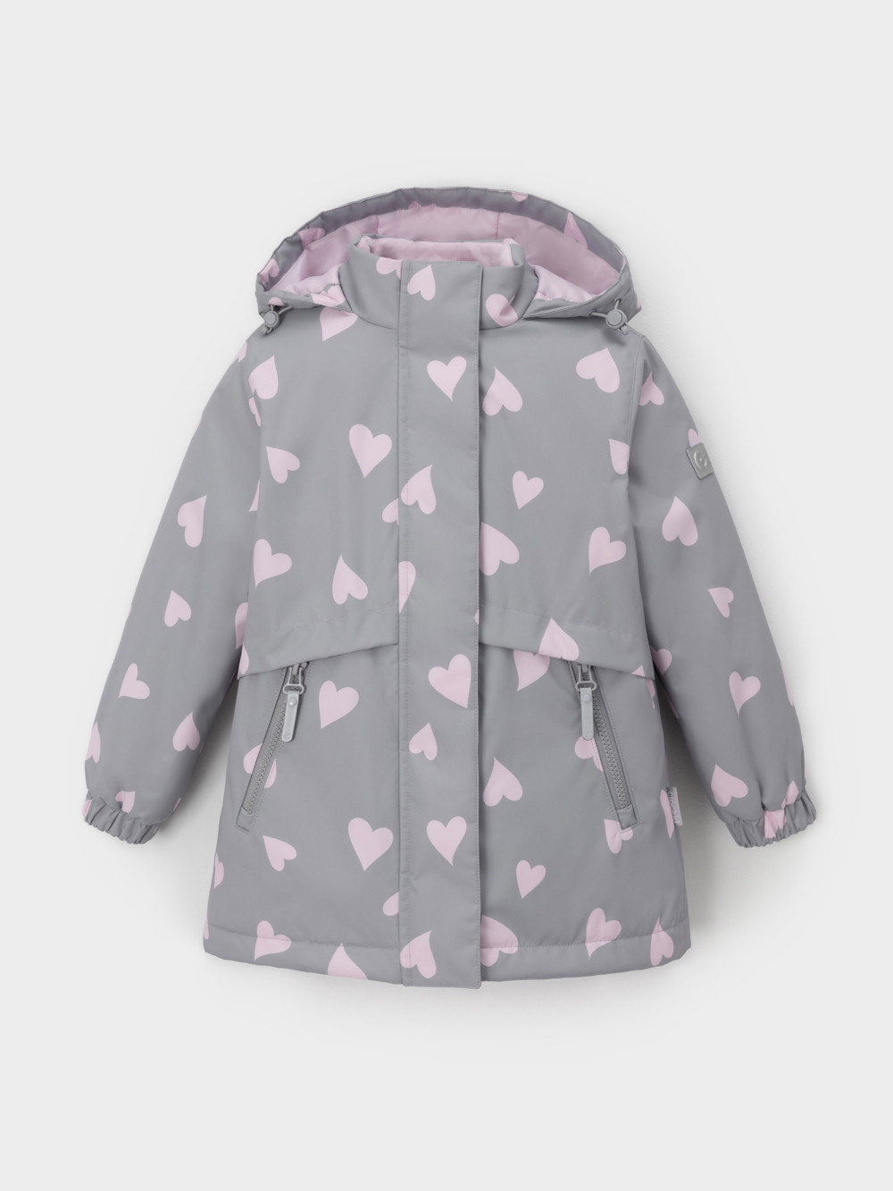 Куртка для девочки, артикул: ВК 32190/н/3 УЗГ, цвет: серый