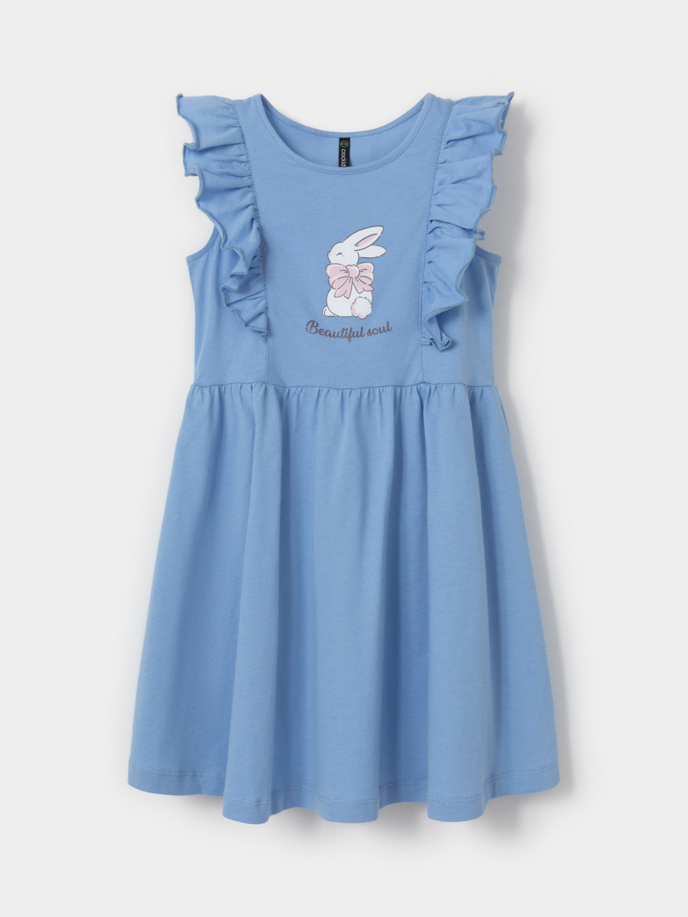 Платье для девочки, артикул: МП 5753, цвет: голубой