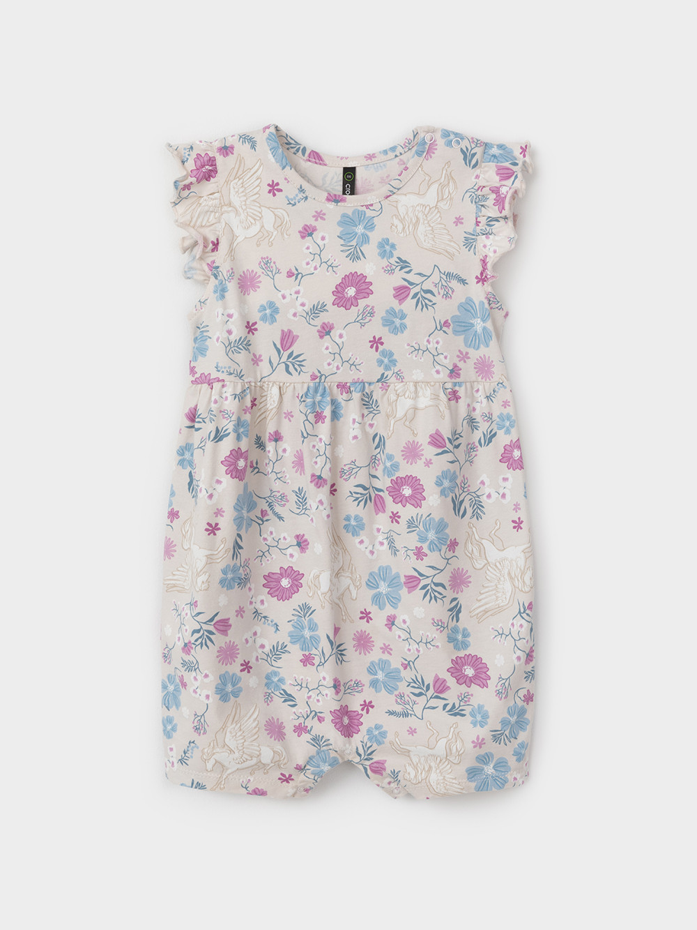 Полукомбинезон для девочки, артикул: КР 6462, цвет: светло-бежевый