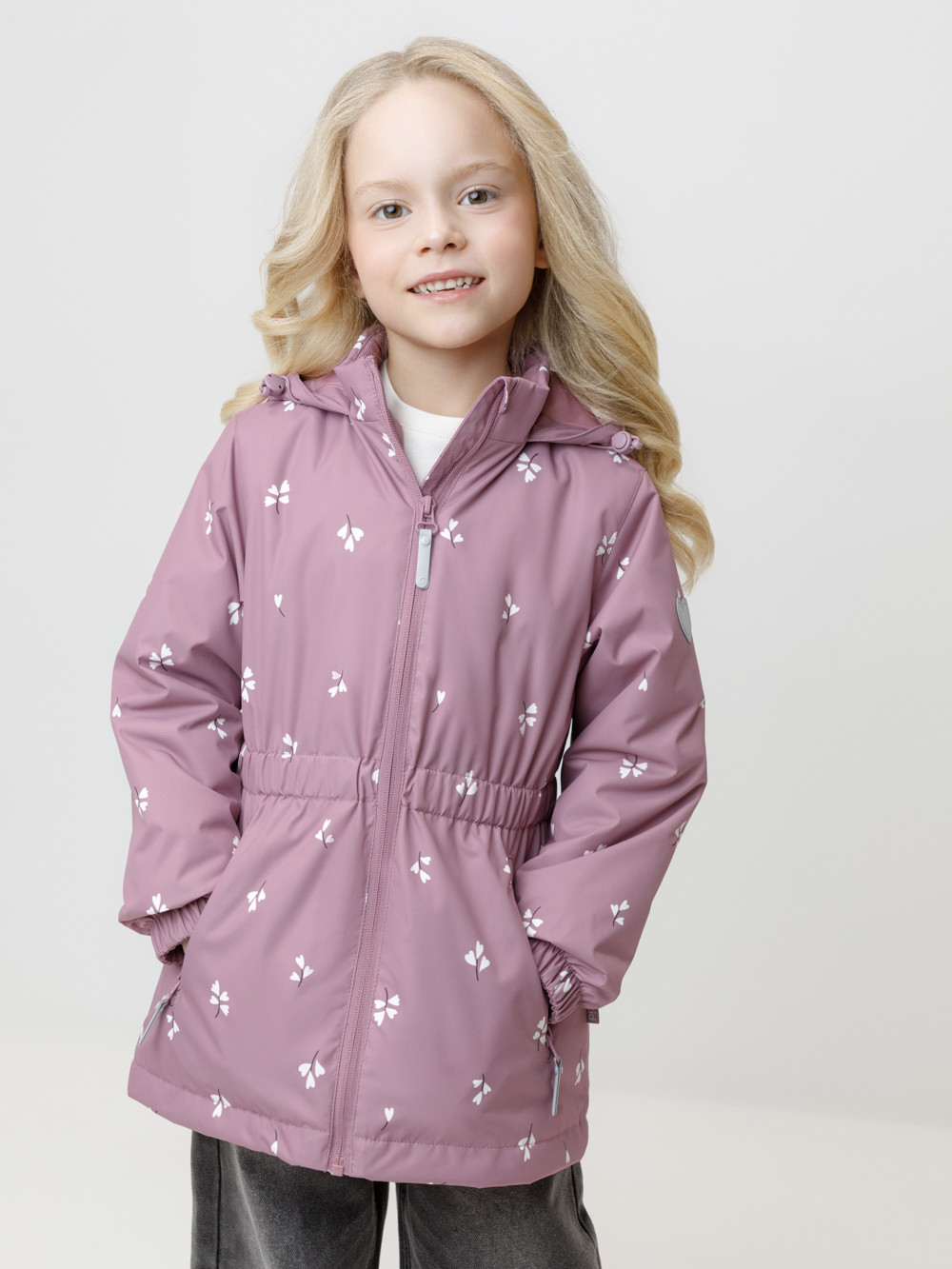 Куртка для девочки, артикул: ВК 32142/н/10 УЗГ, цвет: бордовый