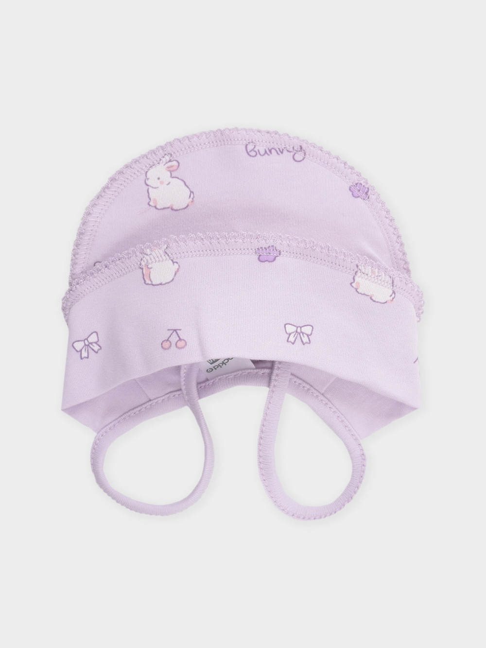 Шапочка ясельная для новорожденных, артикул: К 8176, цвет: фиолетовый