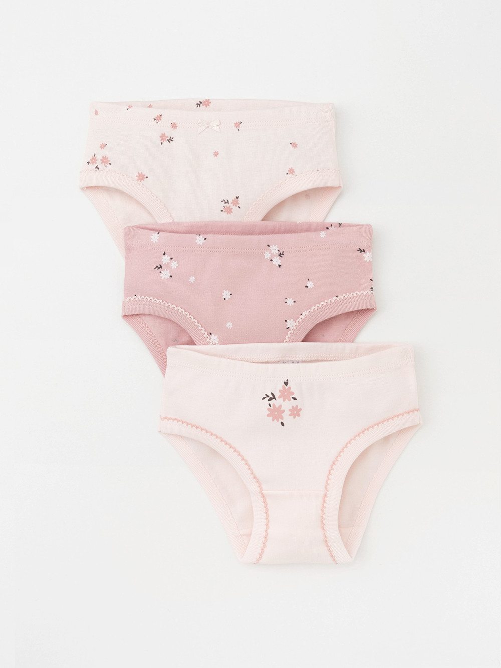 Трусы для девочки, артикул: К 1978-3уп, цвет: светло-розовый