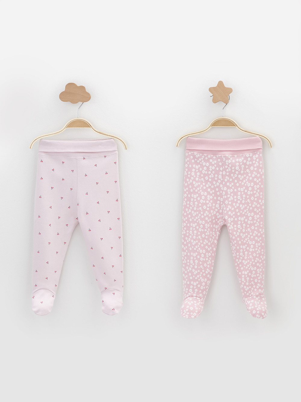 Ползунки для новорожденных, артикул: К 400220-2уп, цвет: розовый